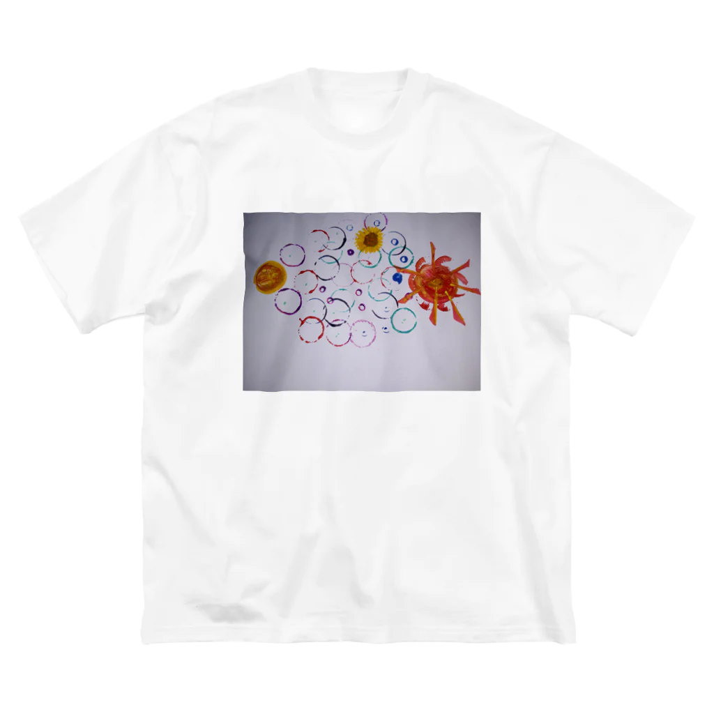 tomozou15の夏の月と太陽☀️ ビッグシルエットTシャツ