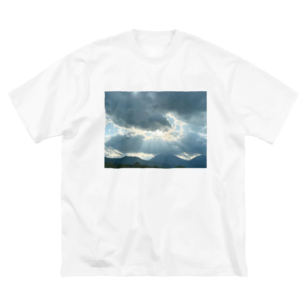 kopanの虹の世界の希望の空 ビッグシルエットTシャツ