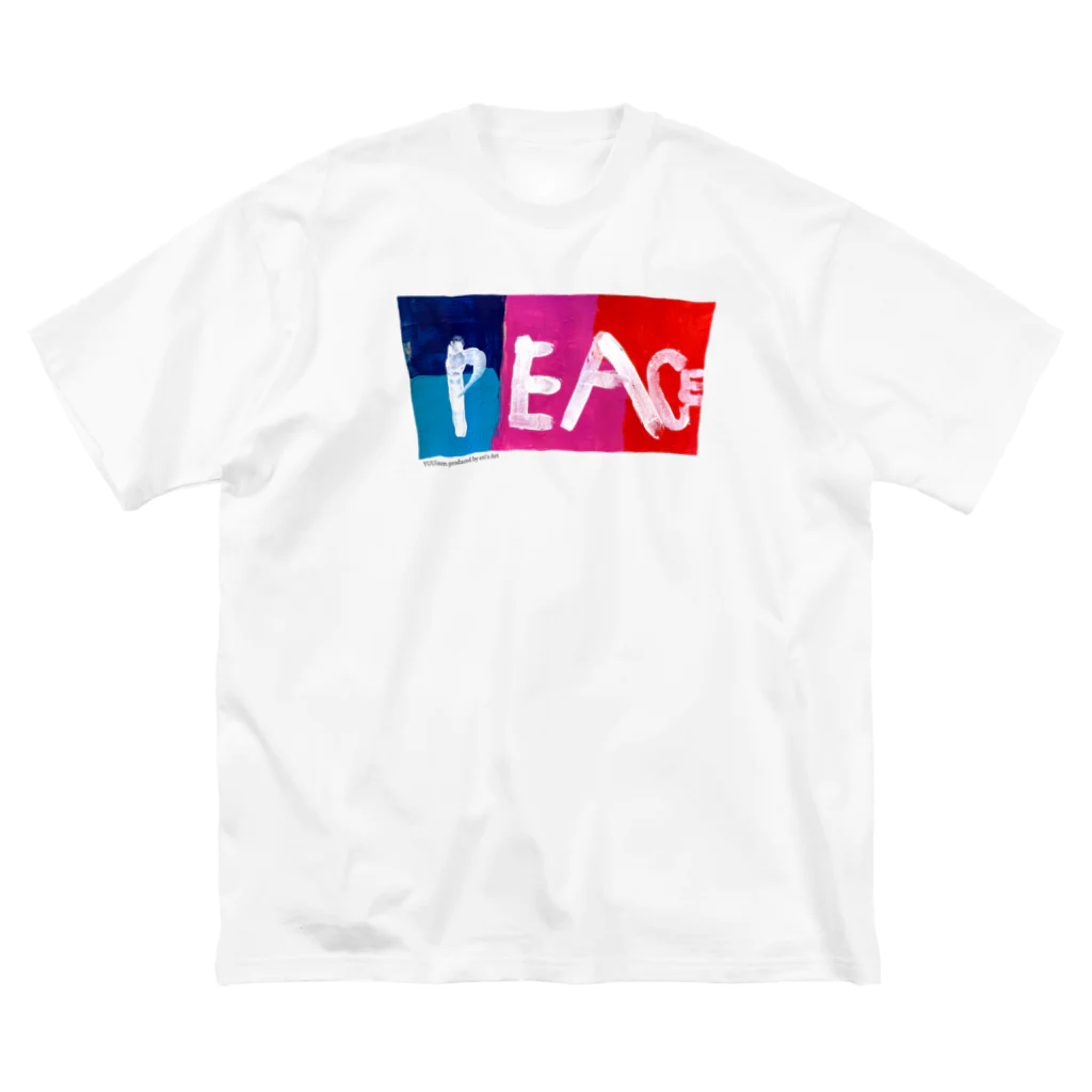 eri's Art love & peace FactoryのUism-01 ビッグシルエットTシャツ