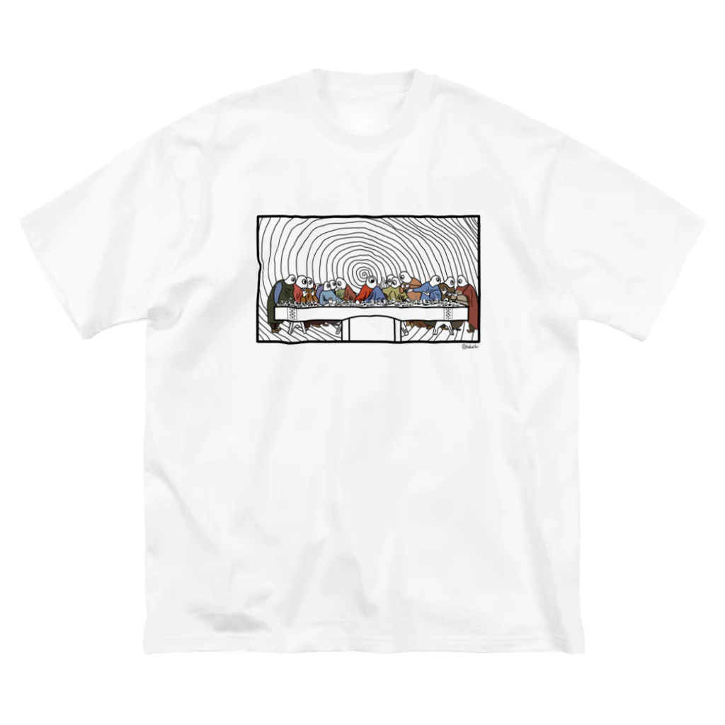 おたかちのサイゴノバンサン　白Tシャツバージョン ビッグシルエットTシャツ