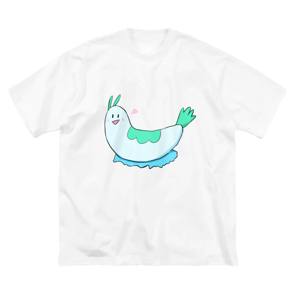 IQ200のこっち向いてよウミウシちゃん！ ビッグシルエットTシャツ