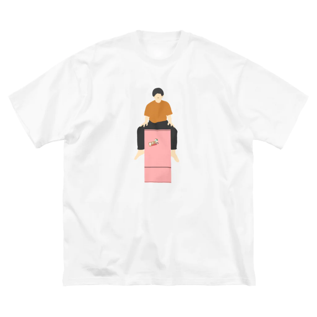 野田せいぞの冷蔵庫に乗る人 Big T-Shirt