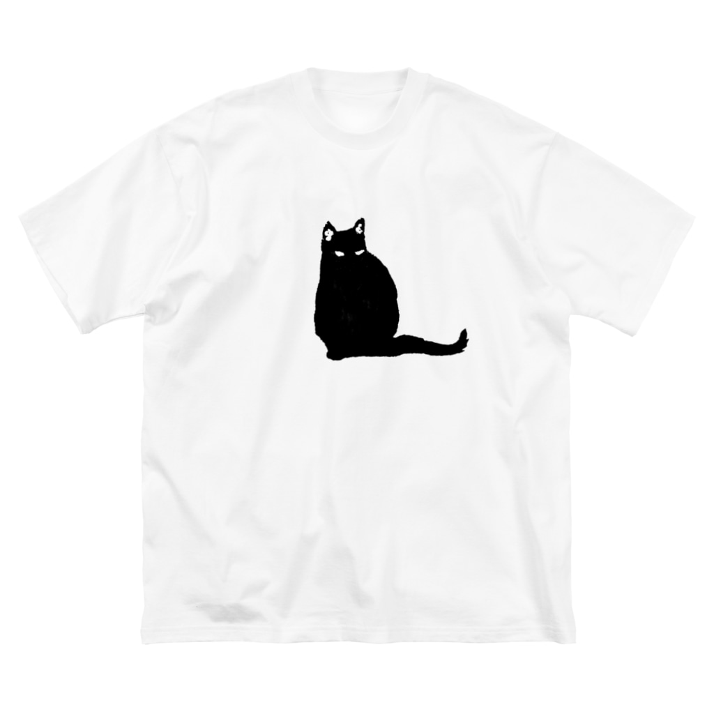 目つき悪い黒猫 きらら街道 Kuroineko 3 のビッグシルエットtシャツ通販 Suzuri スズリ