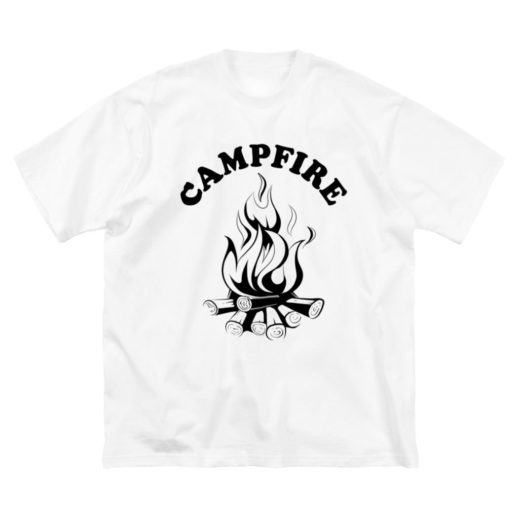 Campfire キャンプファイヤー ロゴ Dripped Dripped のビッグシルエットtシャツ通販 Suzuri スズリ