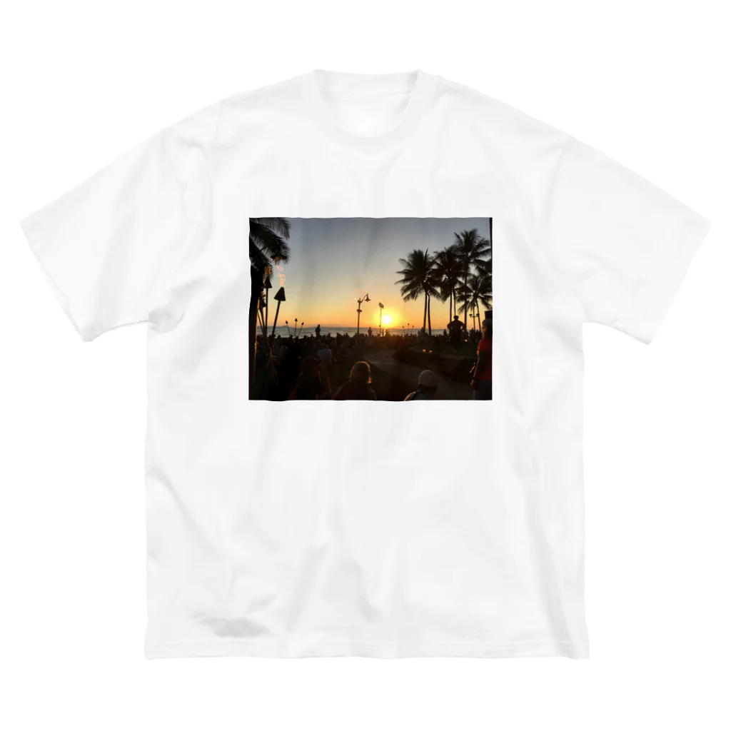 旅行したらのオアフの夕陽 Big T-Shirt