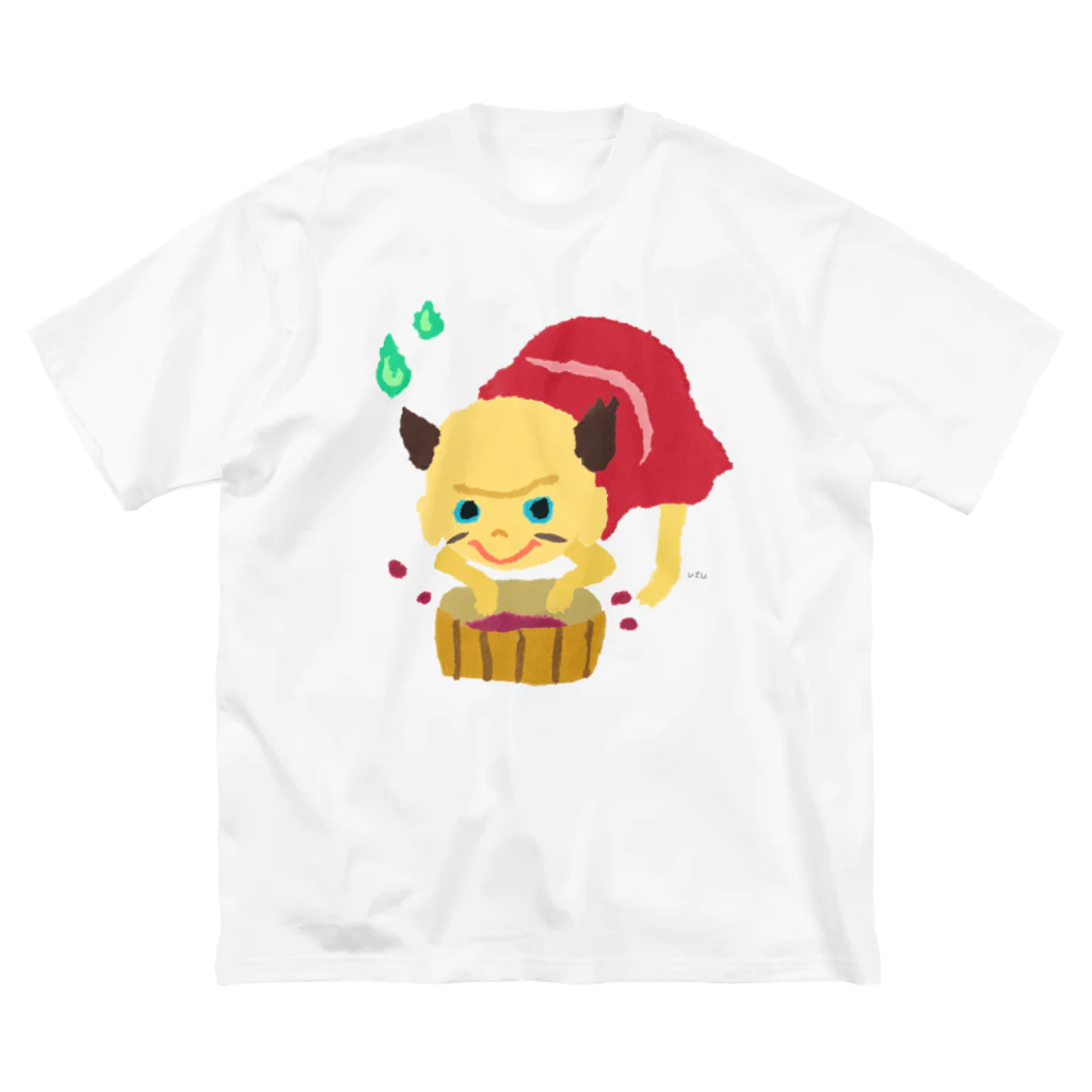 おばけ商店のおばけTシャツ＜でっかい小豆洗い＞ ビッグシルエットTシャツ