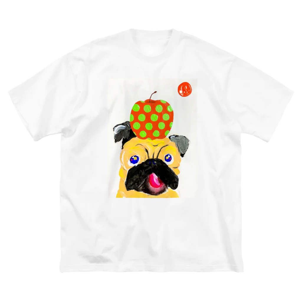 MOCCHIのカラフルショップのパグさんTシャツ🍎 루즈핏 티셔츠