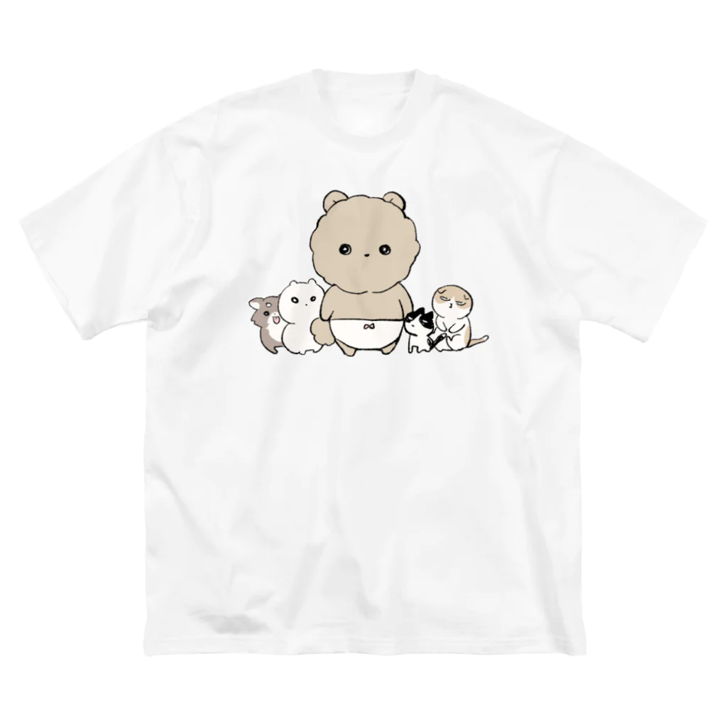 artliccaのふわふわのくま ビッグシルエットTシャツ