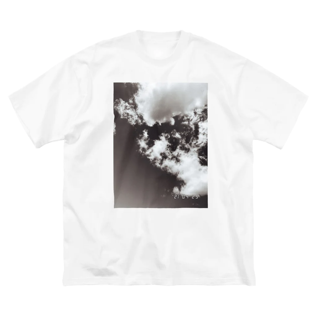 sumomのCloudy_mono Big T-Shirt