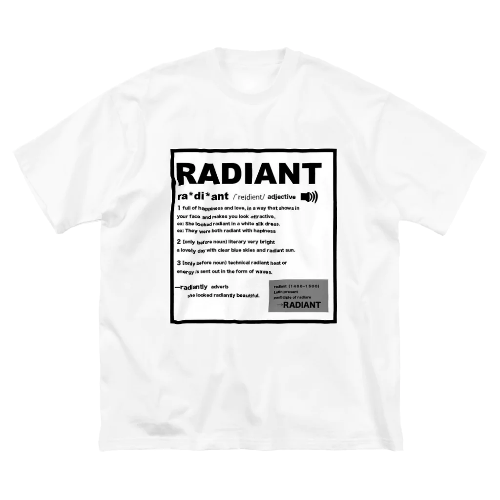 radiantのRadiant dictionary Big T-Shirt