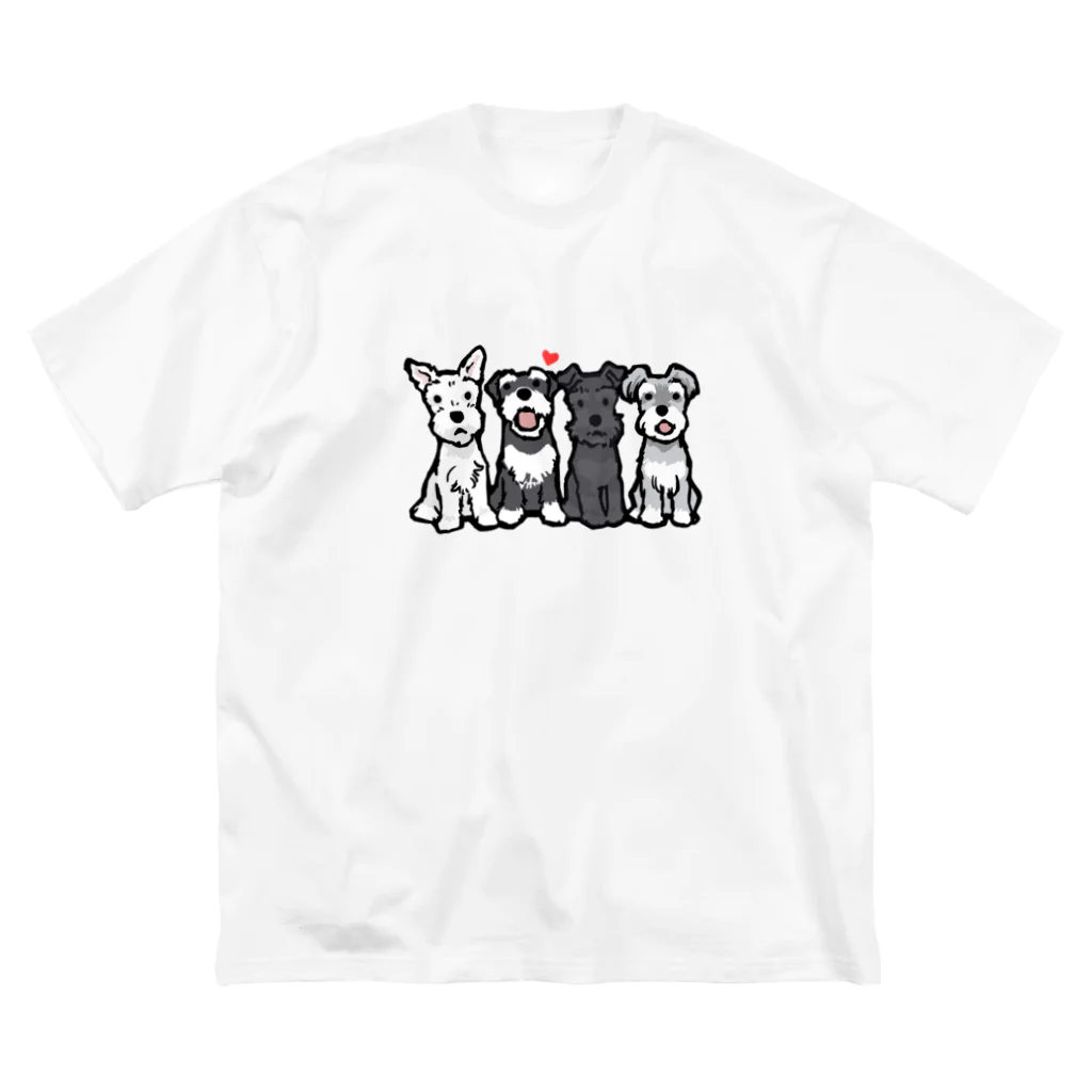 BLENHEIMのシュナウザーカルテット ビッグシルエットTシャツ