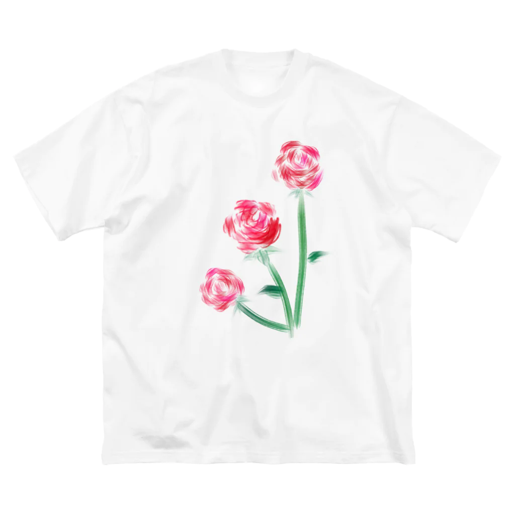 Mermaiddropの薔薇の花束には足りなくて Big T-Shirt