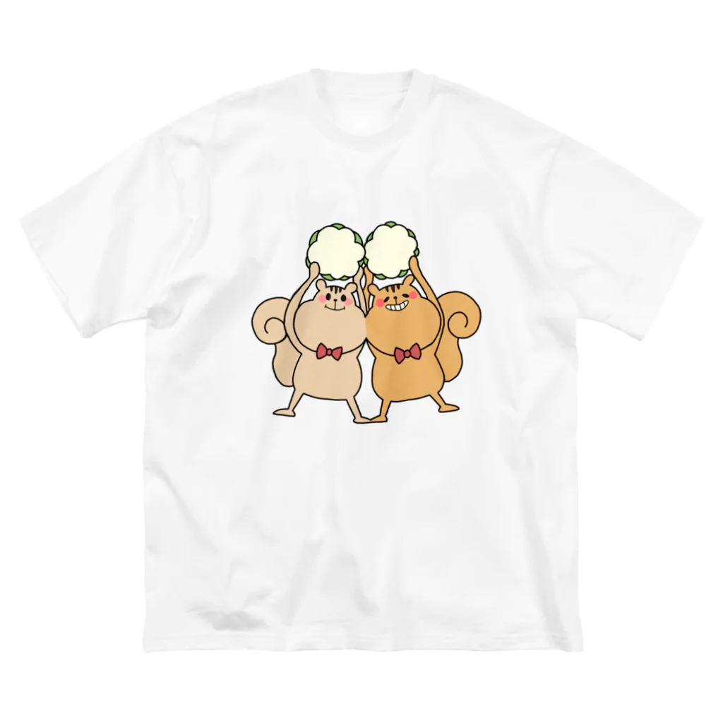 ちゃろ子リス⭐️のちゃろリスくん ビッグシルエットTシャツ