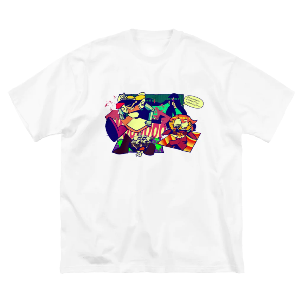 suzucheeseのCDA_レトロカラー ビッグシルエットTシャツ