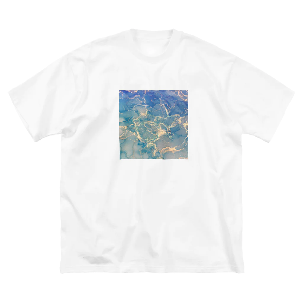 Briseのアルコールインクアート 海 Big T-Shirt