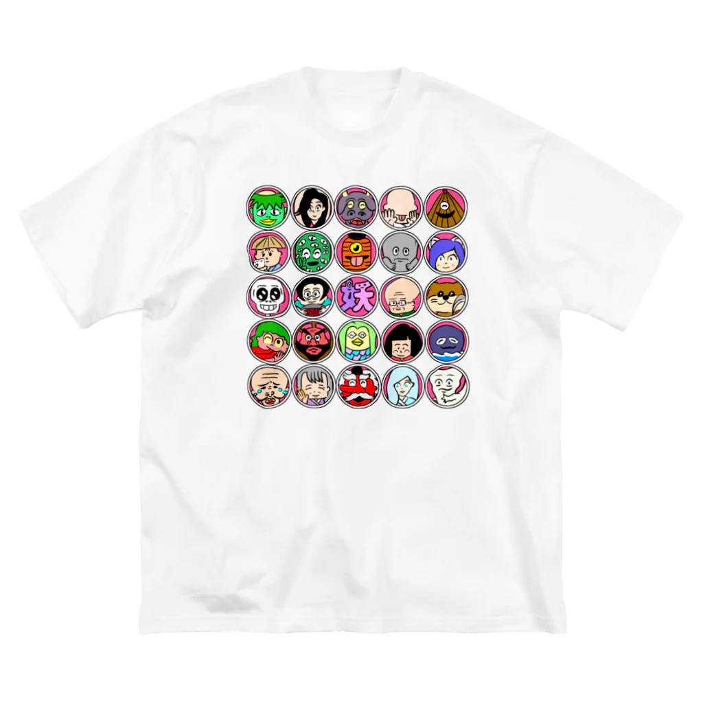 タイムマシン部グッズショップの妖怪ビンゴTシャツ（ロゴなし） ビッグシルエットTシャツ