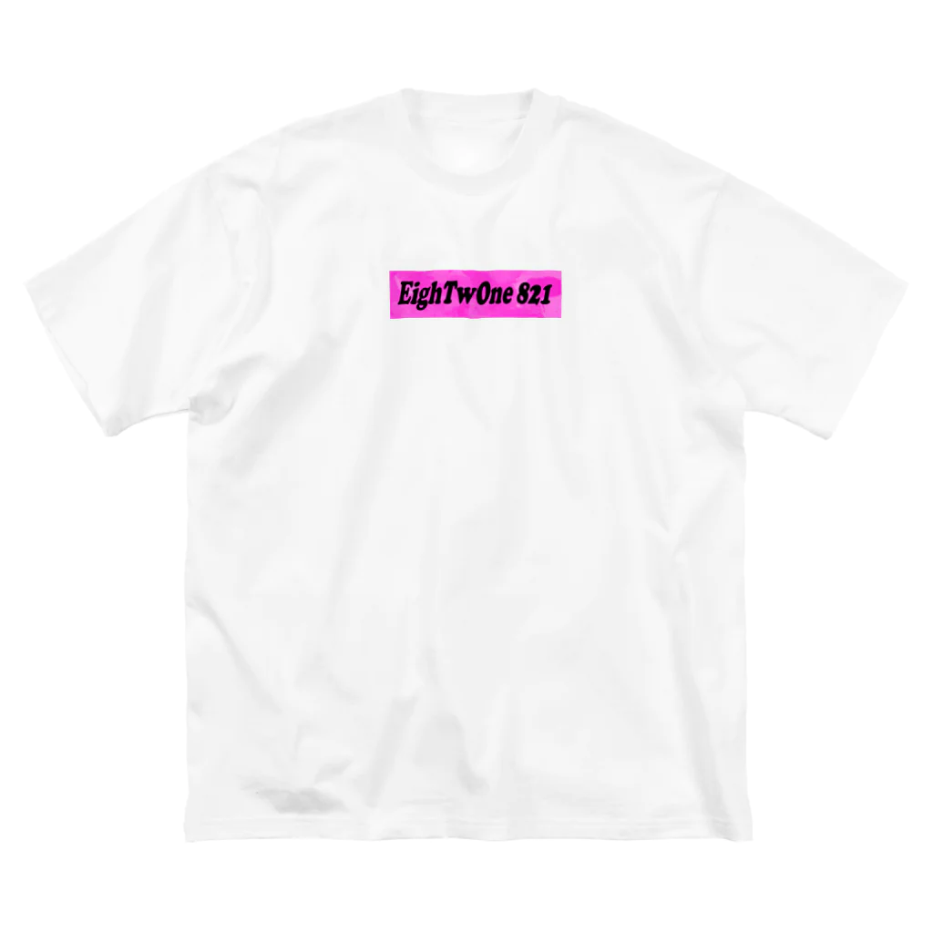 ストリートファッションはEighTwOne-821-(えいとぅーわん はちにーいち)のボックスLOGO ビッグシルエットTシャツ