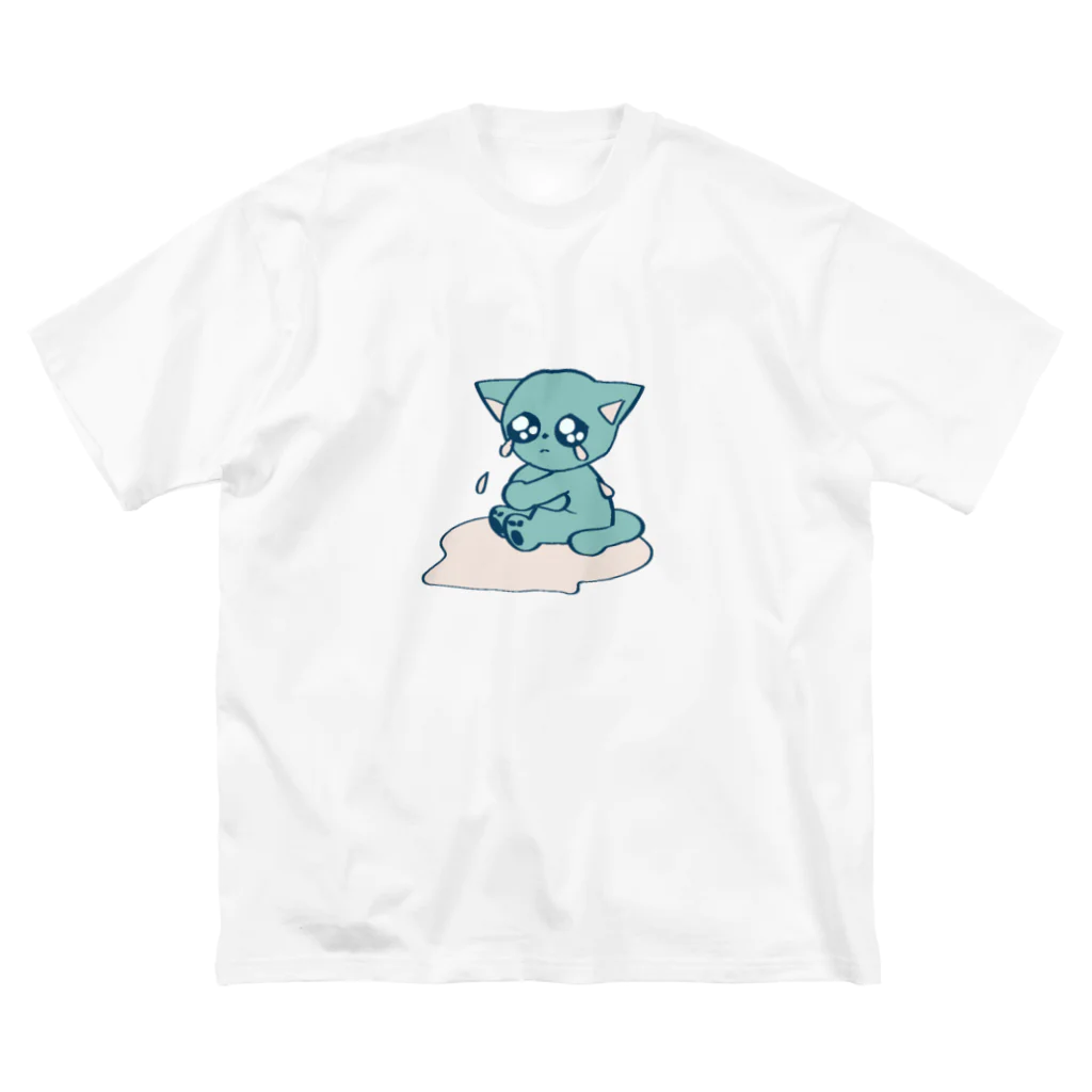 IKARE PUNCH storeのぴえんNEKO ビッグシルエットTシャツ