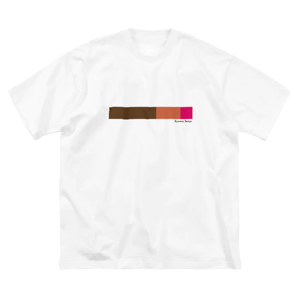 ReeminDesignのborder-BLP ビッグシルエットTシャツ