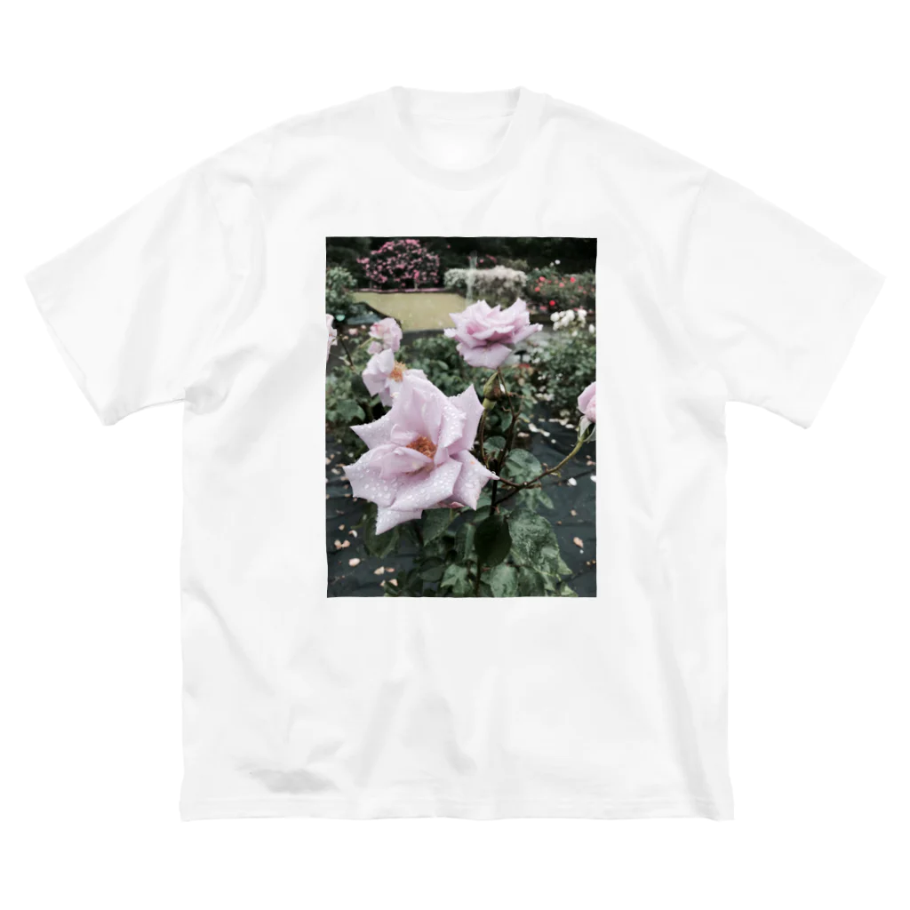 まるまるの紫の薔薇 Big T-Shirt