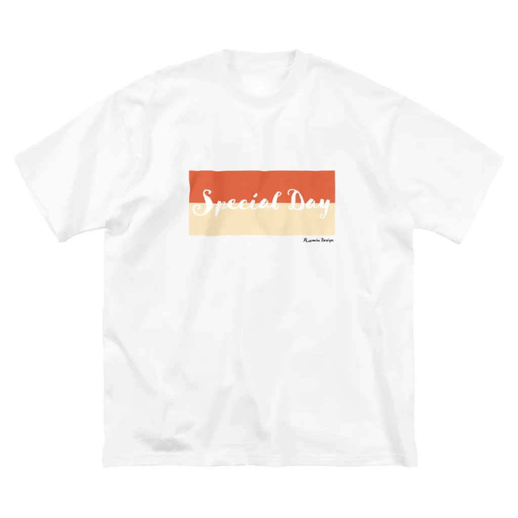 ReeminDesignのSpecialDay-orange ビッグシルエットTシャツ