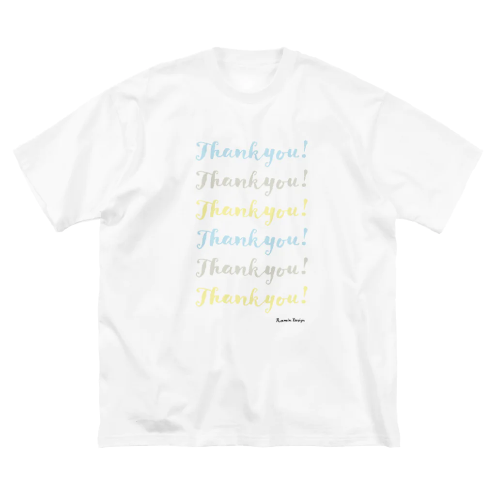 ReeminDesignのThankyou!-003 ビッグシルエットTシャツ