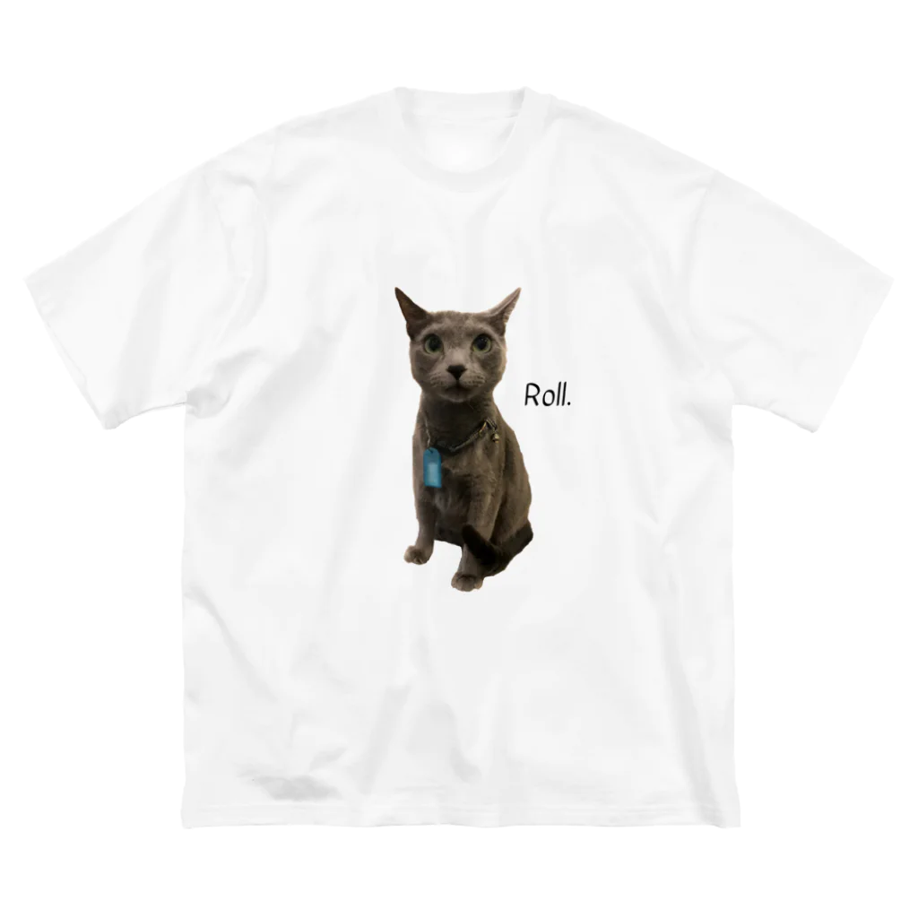 猫カフェ ぶぅたんグッズショップの吸い込まれそうな瞳のロルくん ビッグシルエットTシャツ