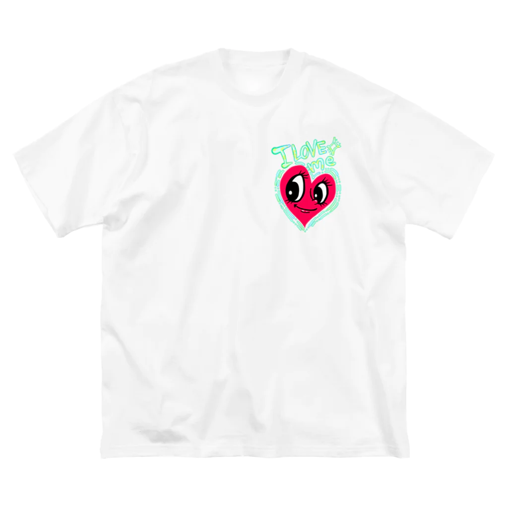 wakukira mai artのILOVE me ビッグシルエットTシャツ