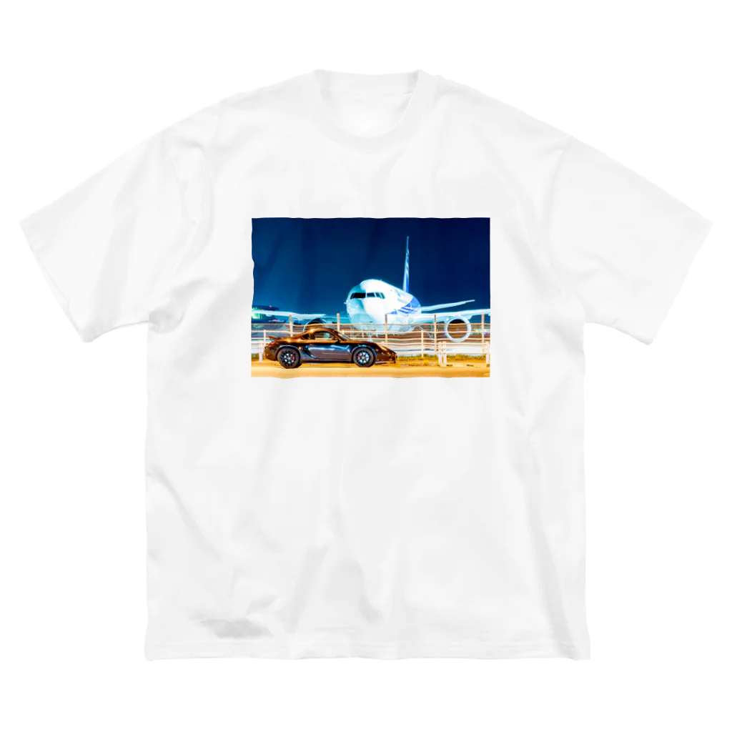 hiro'sの車と飛行機 ビッグシルエットTシャツ