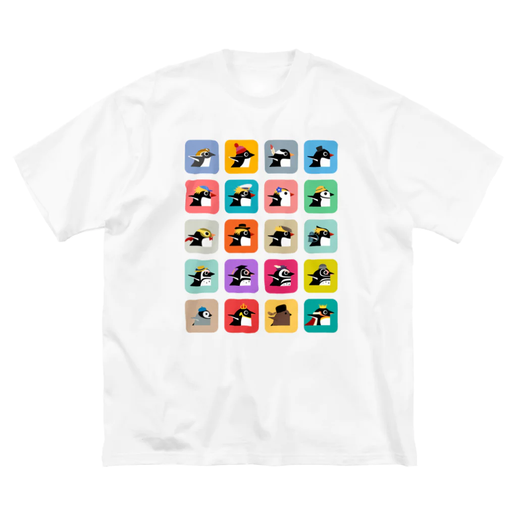 camiciのペンギンいっぱい　その1 Big T-Shirt