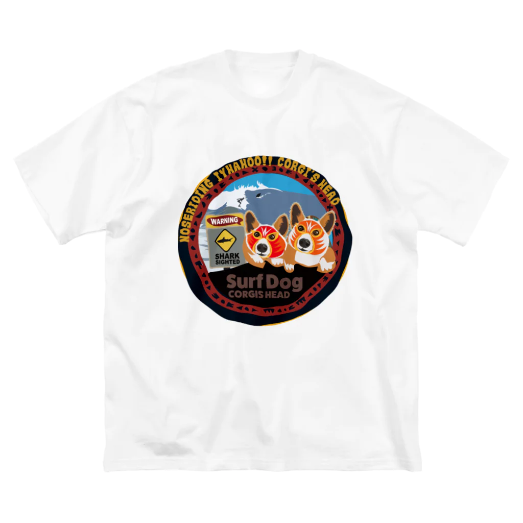 SantaClodaのコーギーズヘッドのマスクコーギー Big T-Shirt