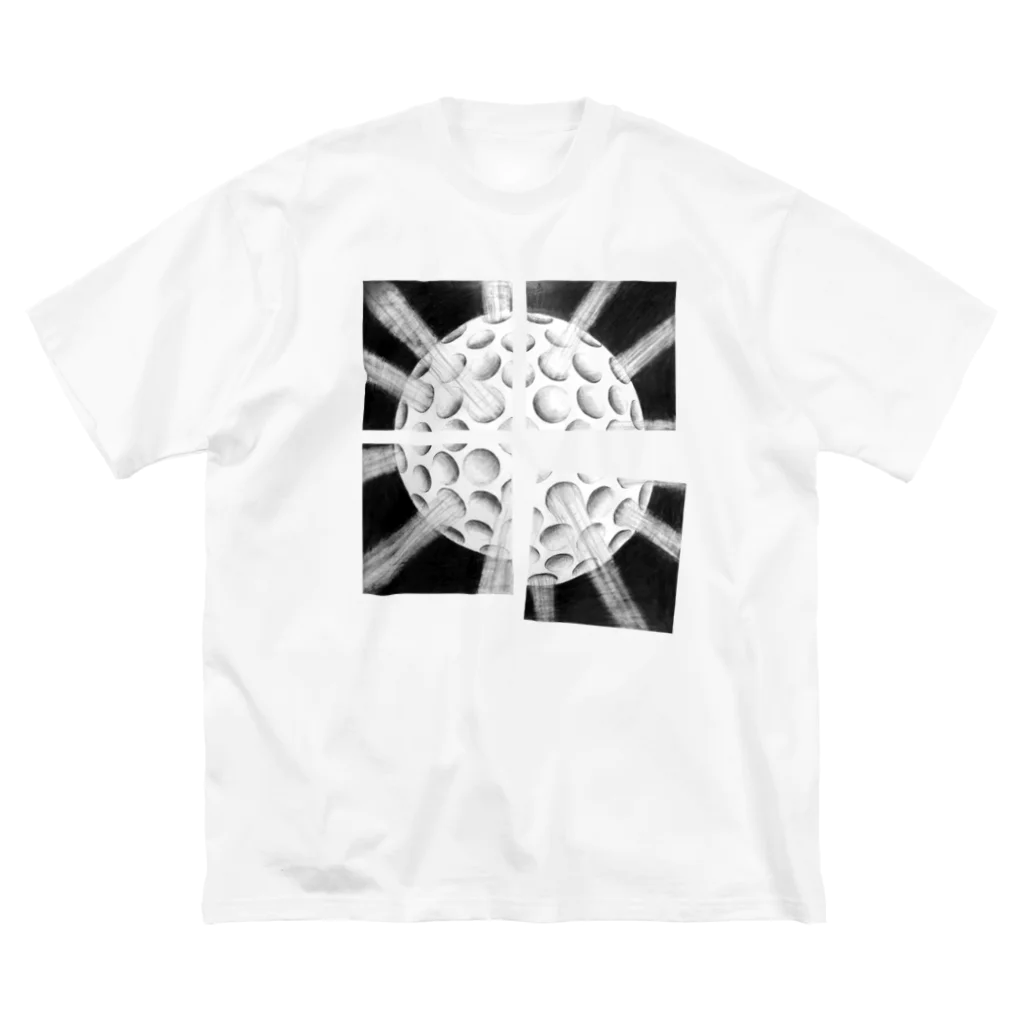 ・＿◇Geometryの3dDots.monotone ビッグシルエットTシャツ