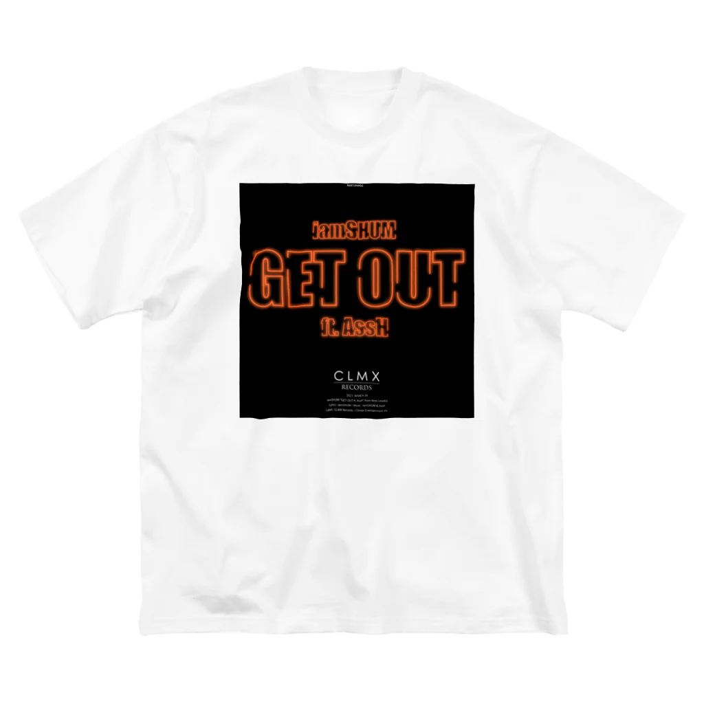 CLMX GOODS "2024"の"GET OUT" WEAR from Next Level(s) Big T-Shirt