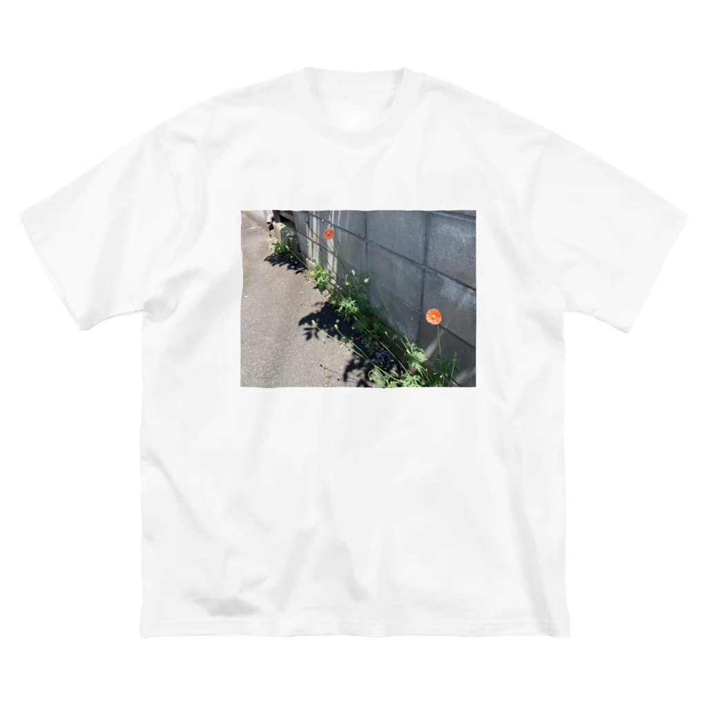 お散歩Ｔシャツの塀の外の花 Big T-Shirt