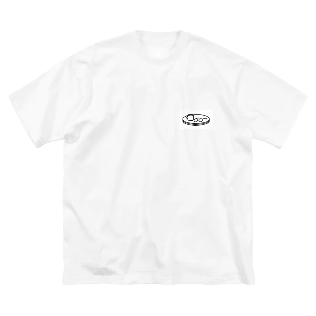 ub-cのカフェメガネ ビッグシルエットTシャツ