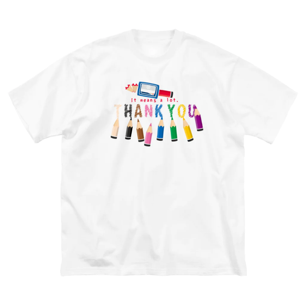 イラスト MONYAAT のちびた色鉛筆*A Big T-Shirt