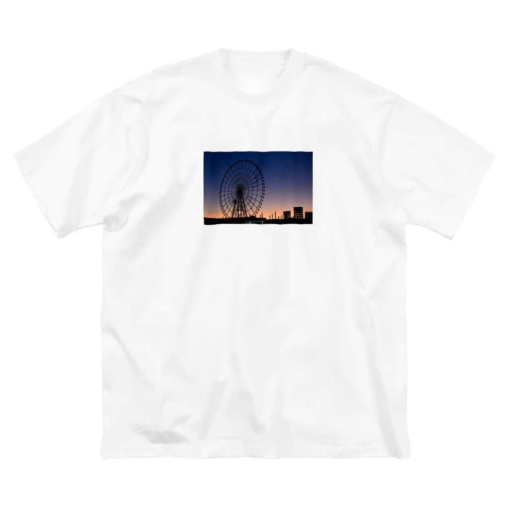 FORK_の明け方の観覧車【風景】 ビッグシルエットTシャツ