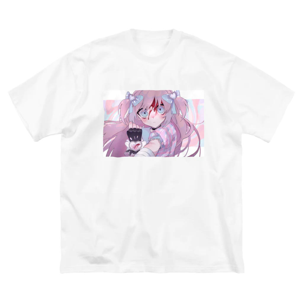 沈ムの魔法少女Tシャツ ビッグシルエットTシャツ