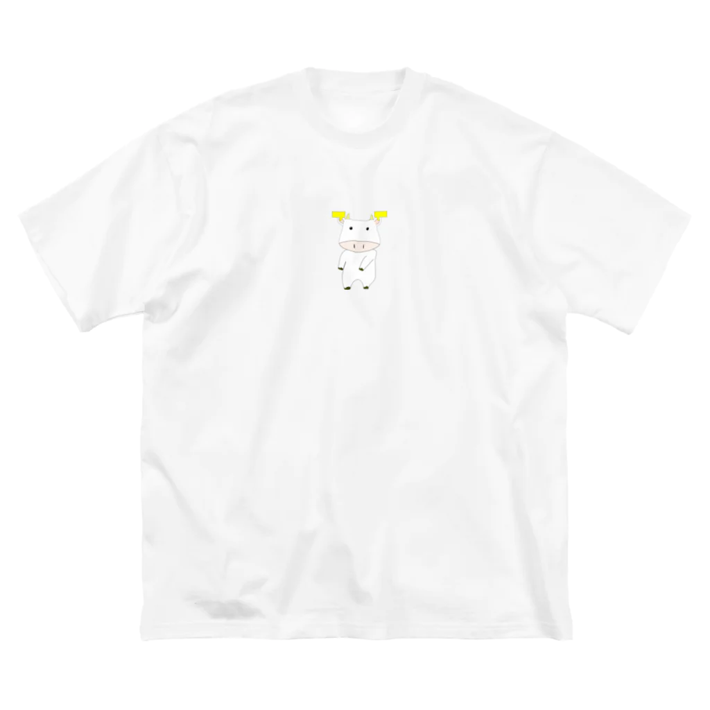 久保山の白ウシ ビッグシルエットTシャツ