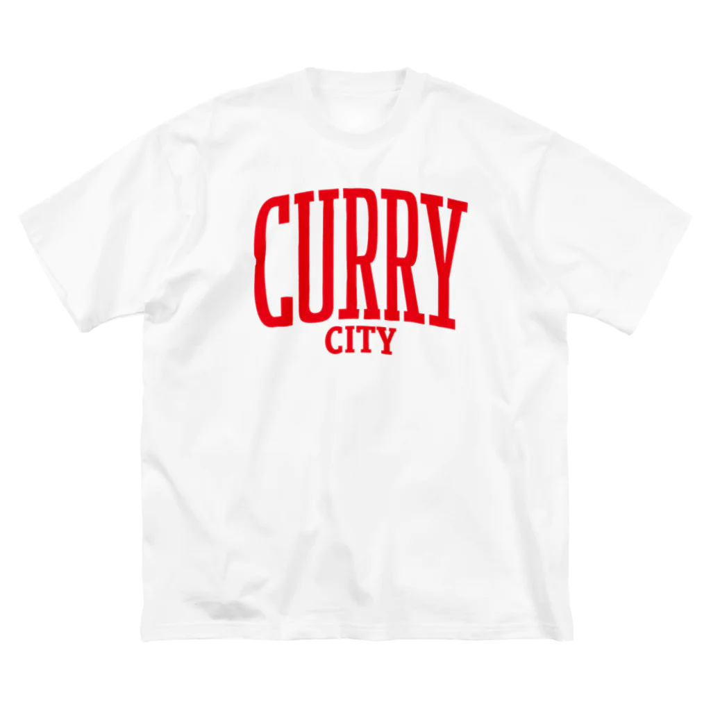 LONESOME TYPE ススの🍛CURRY CITY （RED） ビッグシルエットTシャツ