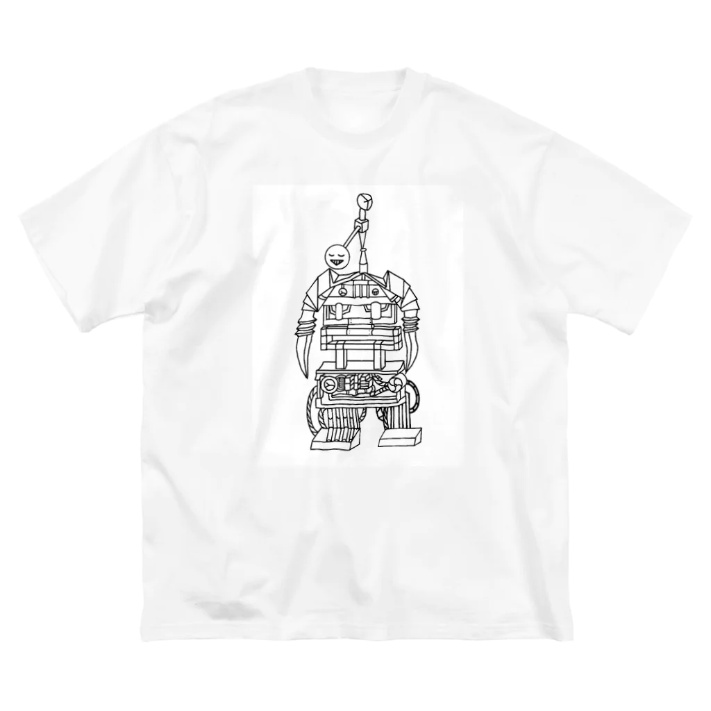 換気扇ウサギのニソクホコウ04 ビッグシルエットTシャツ