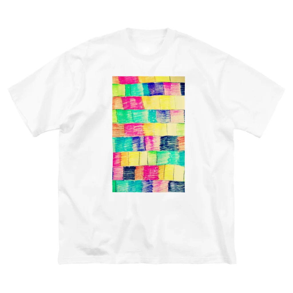 rice111のレンガ柄 Big T-Shirt