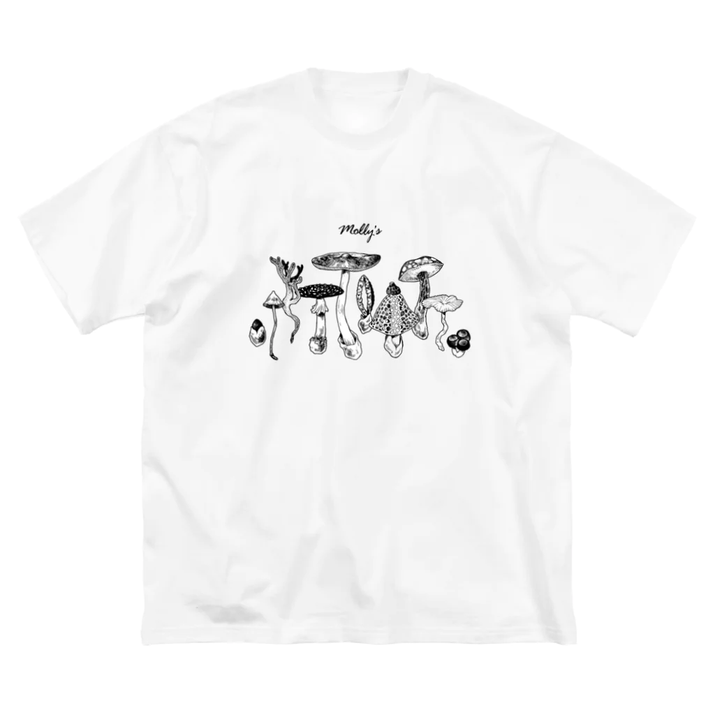 【molly's】のいろいろキノコ ビッグシルエットTシャツ