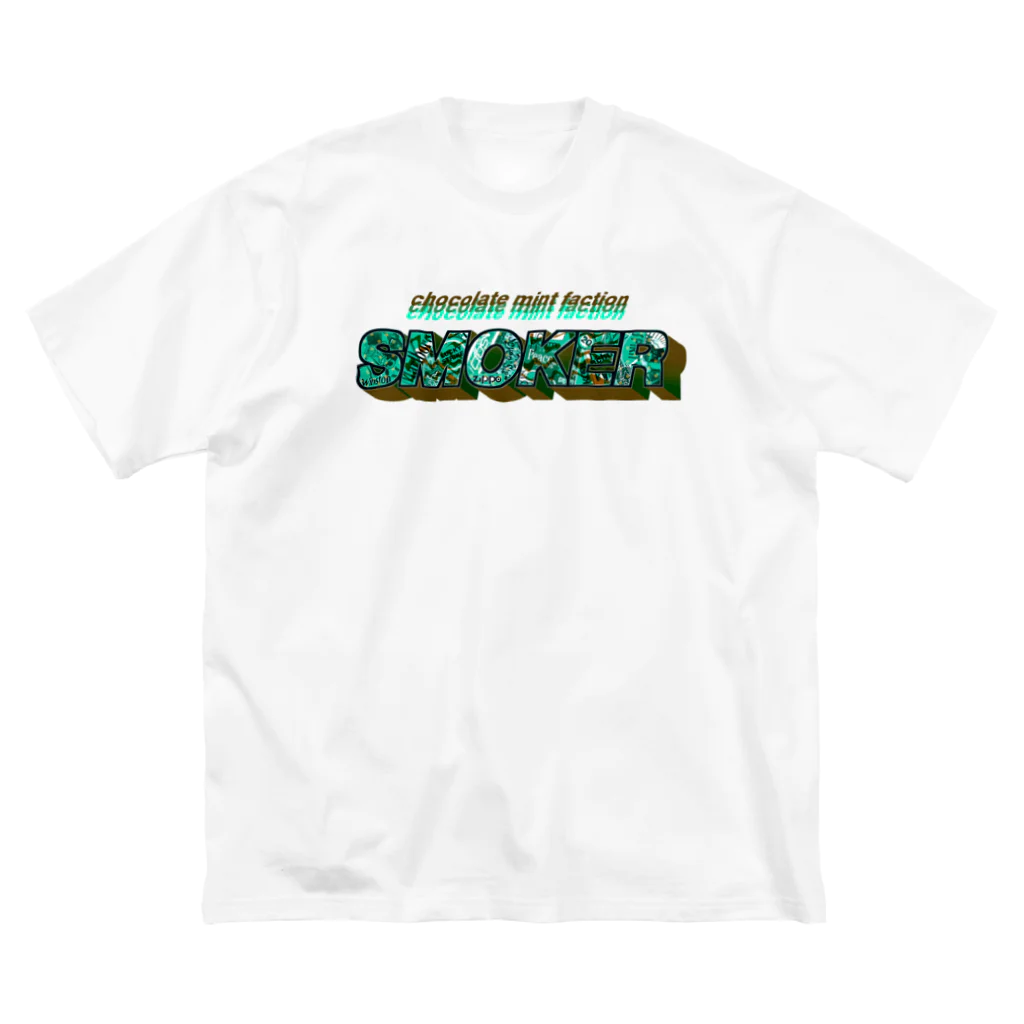 しかわのSMOKER(chocolate mint) ビッグシルエットTシャツ