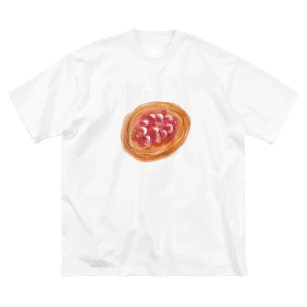 風詠みのチェリーパン　ワンポイント ビッグシルエットTシャツ