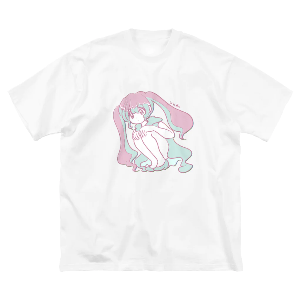 微々子(Viviko)のやわらかツインテ ビッグシルエットTシャツ