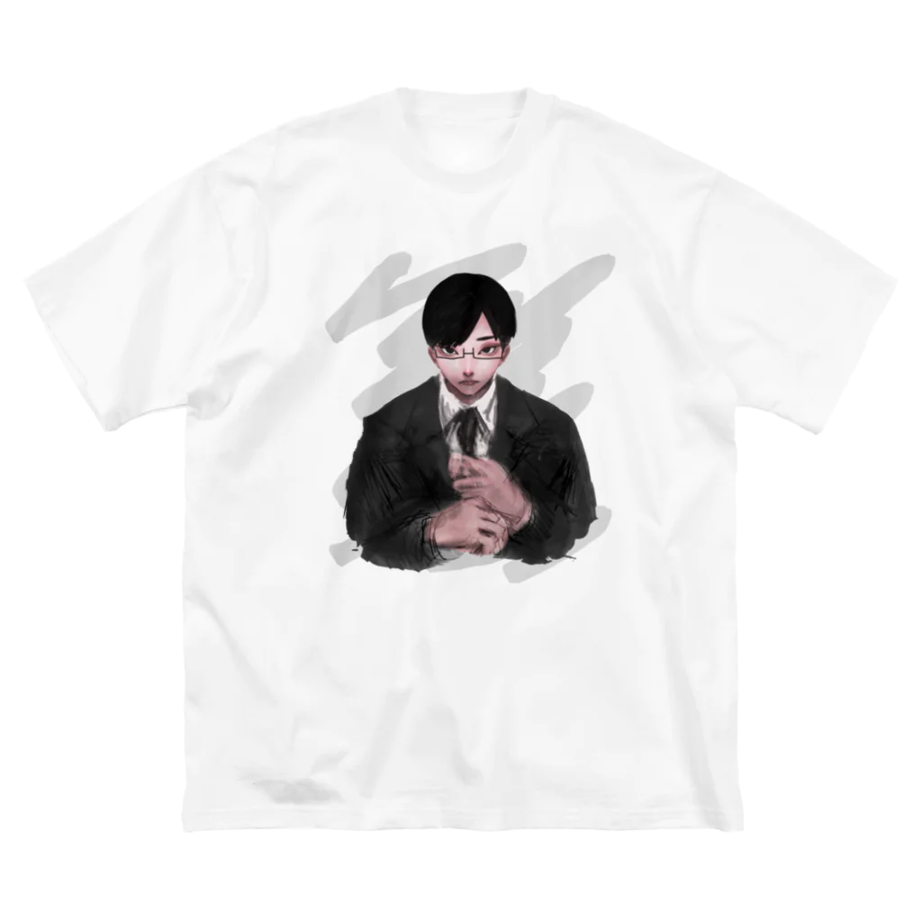 やとかshopの「forgetメガネくん」　やとか ビッグシルエットTシャツ