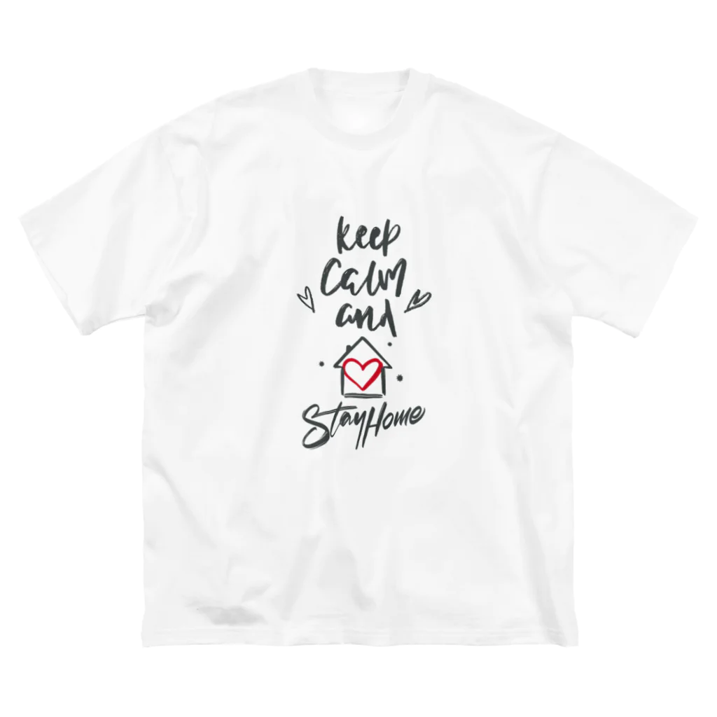 シェアメディカルブランドショップのKeep Calm and Stay Home Big T-Shirt