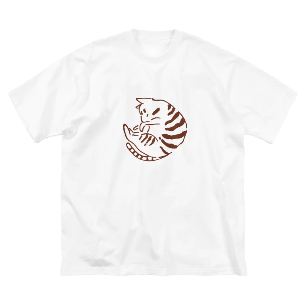 mymyのまるねこトラ ビッグシルエットTシャツ