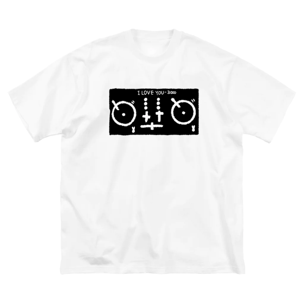 HIP HOP ネタ　映画ネタのDJブース 界 ビッグシルエットTシャツ